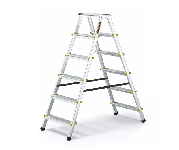 Aluminijske duple ljestve 2x6, 150 kg nosivost